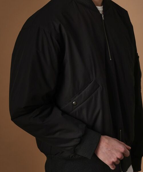 TAKEO KIKUCHI / タケオキクチ レザーブルゾン・ジャケット | 【Sサイズ~】MA-1風中わた入りプルオーバーブルゾン | 詳細7