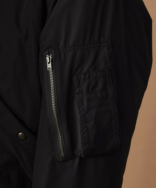 TAKEO KIKUCHI / タケオキクチ レザーブルゾン・ジャケット | 【Sサイズ~】MA-1風中わた入りプルオーバーブルゾン | 詳細9