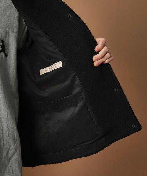 TAKEO KIKUCHI / タケオキクチ レザーブルゾン・ジャケット | 2重織りモッサボアパイル コンビブルゾン | 詳細10