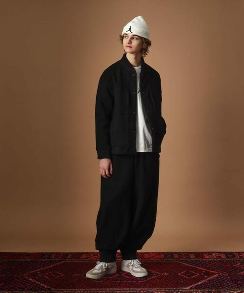 TAKEO KIKUCHI / タケオキクチ レザーブルゾン・ジャケット | 2重織りモッサボアパイル コンビブルゾン | 詳細18