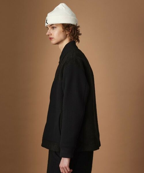 TAKEO KIKUCHI / タケオキクチ レザーブルゾン・ジャケット | 2重織りモッサボアパイル コンビブルゾン | 詳細3