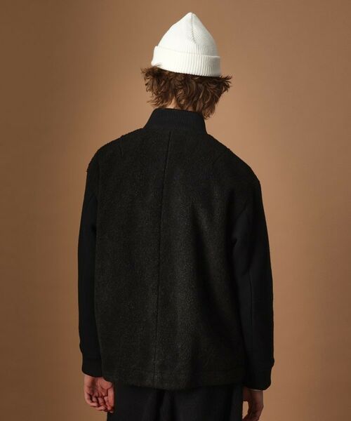 TAKEO KIKUCHI / タケオキクチ レザーブルゾン・ジャケット | 2重織りモッサボアパイル コンビブルゾン | 詳細4
