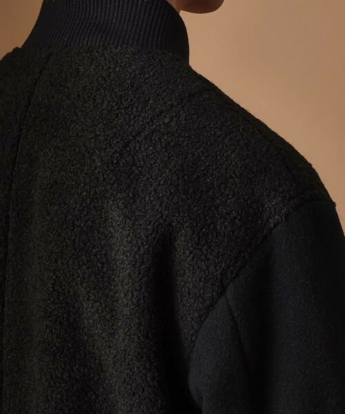 TAKEO KIKUCHI / タケオキクチ レザーブルゾン・ジャケット | 2重織りモッサボアパイル コンビブルゾン | 詳細6