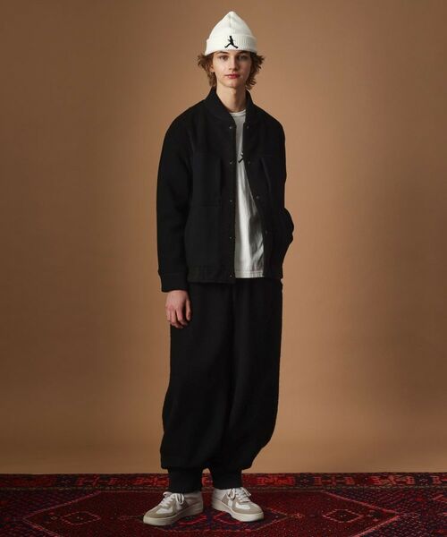 TAKEO KIKUCHI / タケオキクチ パンツ | ウール混パイルボアスウェットパンツ | 詳細11