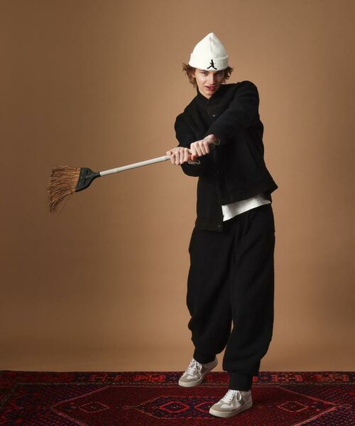 TAKEO KIKUCHI / タケオキクチ パンツ | ウール混パイルボアスウェットパンツ | 詳細17