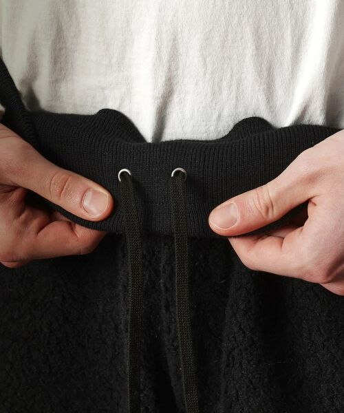 TAKEO KIKUCHI / タケオキクチ パンツ | ウール混パイルボアスウェットパンツ | 詳細7