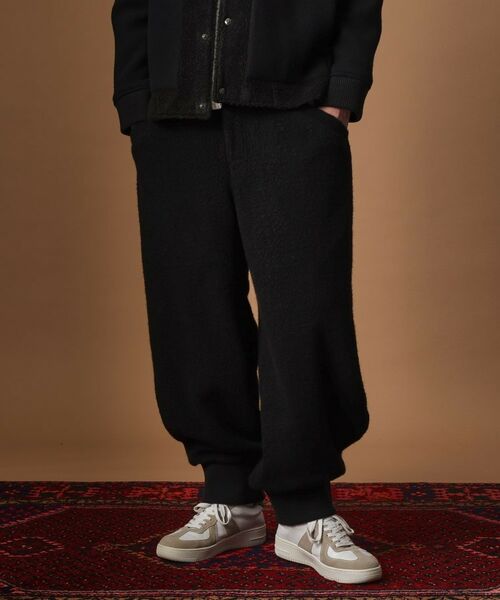TAKEO KIKUCHI / タケオキクチ パンツ | ウール混パイルボアスウェットパンツ | 詳細9