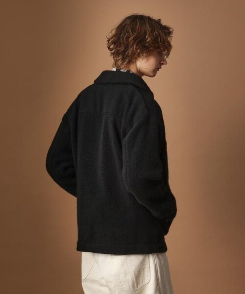 TAKEO KIKUCHI / タケオキクチ レザーブルゾン・ジャケット | ウール混パイルボア4パッチシャツ | 詳細18