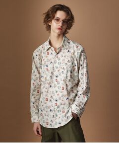 TAKEO KIKUCHI / タケオキクチ シャツ・ブラウス | 【Sサイズ～】マガジンプリントシャツ