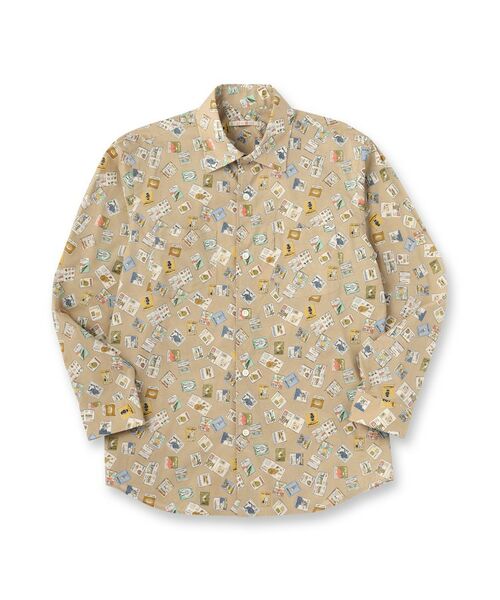 TAKEO KIKUCHI / タケオキクチ シャツ・ブラウス | 【Sサイズ～】マガジンプリントシャツ | 詳細1