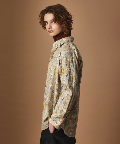 TAKEO KIKUCHI / タケオキクチ シャツ・ブラウス | 【Sサイズ～】マガジンプリントシャツ | 詳細18