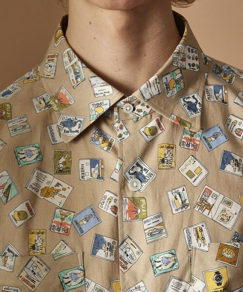 TAKEO KIKUCHI / タケオキクチ シャツ・ブラウス | 【Sサイズ～】マガジンプリントシャツ | 詳細5