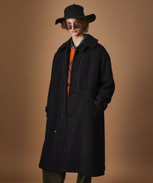 TAKEO KIKUCHI/タケオキクチ ヘヴィーボア バルマカーンコート ブラック(019) 03(L)