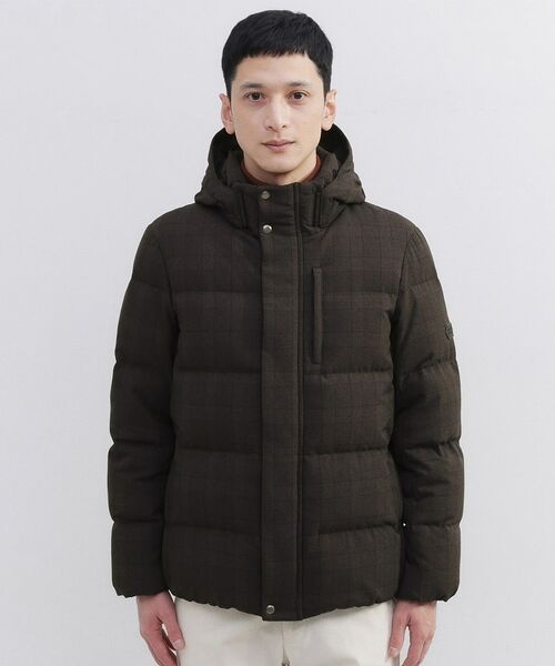 TAKEO KIKUCHI / タケオキクチ ダウンジャケット・ベスト | ウールライク チェック ダウン ブルゾン | 詳細14