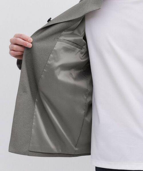 TAKEO KIKUCHI / タケオキクチ レザーブルゾン・ジャケット | ツイルジャージー イタリアンカラージャケット | 詳細10