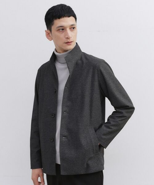 TAKEO KIKUCHI / タケオキクチ レザーブルゾン・ジャケット | ツイルジャージー イタリアンカラージャケット | 詳細16