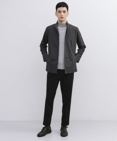 TAKEO KIKUCHI / タケオキクチ レザーブルゾン・ジャケット | ツイルジャージー イタリアンカラージャケット | 詳細17