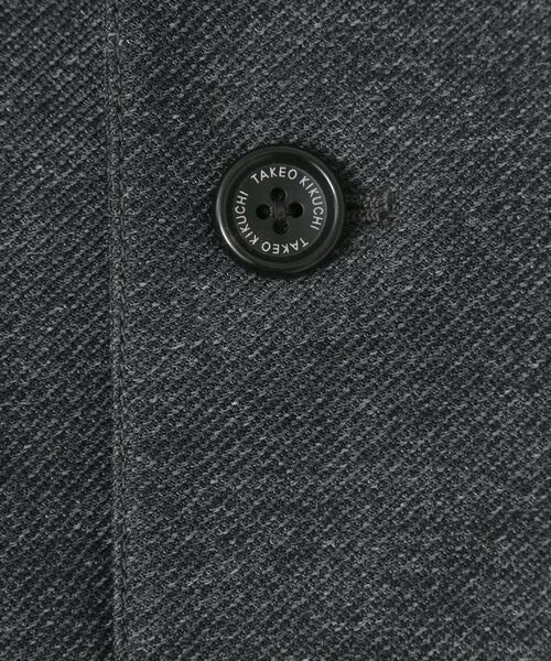 TAKEO KIKUCHI / タケオキクチ レザーブルゾン・ジャケット | ツイルジャージー イタリアンカラージャケット | 詳細18