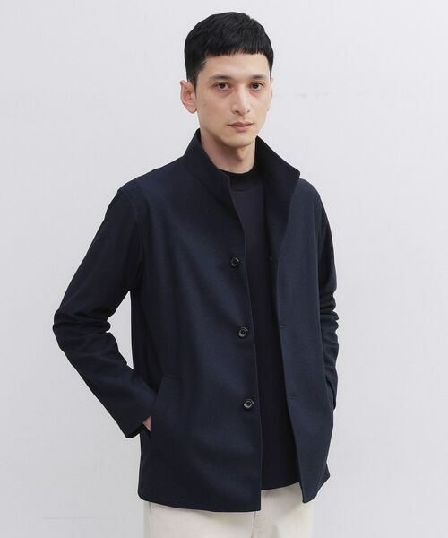 TAKEO KIKUCHI / タケオキクチ レザーブルゾン・ジャケット | ツイルジャージー イタリアンカラージャケット | 詳細20