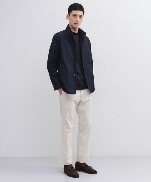 TAKEO KIKUCHI / タケオキクチ レザーブルゾン・ジャケット | ツイルジャージー イタリアンカラージャケット | 詳細21