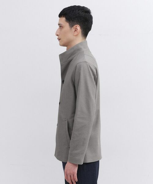 TAKEO KIKUCHI / タケオキクチ レザーブルゾン・ジャケット | ツイルジャージー イタリアンカラージャケット | 詳細3