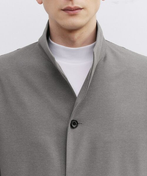 TAKEO KIKUCHI / タケオキクチ レザーブルゾン・ジャケット | ツイルジャージー イタリアンカラージャケット | 詳細5