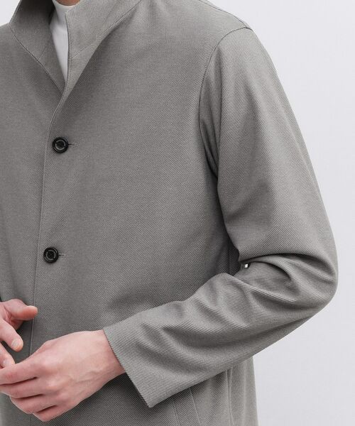 TAKEO KIKUCHI / タケオキクチ レザーブルゾン・ジャケット | ツイルジャージー イタリアンカラージャケット | 詳細7