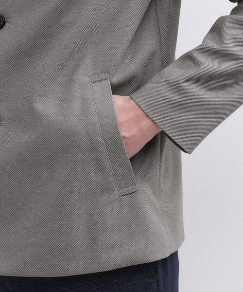 TAKEO KIKUCHI / タケオキクチ レザーブルゾン・ジャケット | ツイルジャージー イタリアンカラージャケット | 詳細8