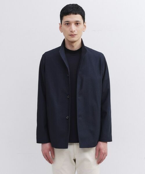 TAKEO KIKUCHI/タケオキクチ ツイルジャージー イタリアンカラージャケット ネイビー(094) 04(LL) TAKEO KIKUCHI/タケオキクチ ツイルジャージー イタリアンカラージャケット ネイビー(094) 04(LL)