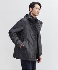 TAKEO KIKUCHI / タケオキクチ レザーブルゾン・ジャケット | 【3WAY】グレンチェック ダウンライナー ブルゾン