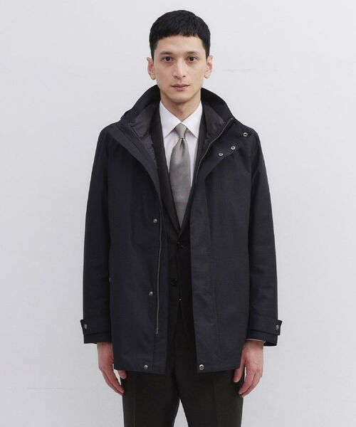 TAKEO KIKUCHI / タケオキクチ レザーブルゾン・ジャケット | 【3WAY】グレンチェック ダウンライナー ブルゾン | 詳細1