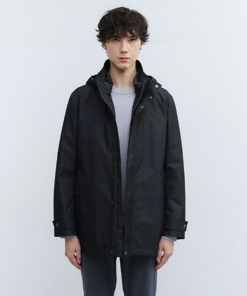 TAKEO KIKUCHI / タケオキクチ レザーブルゾン・ジャケット | 【3WAY】グレンチェック ダウンライナー ブルゾン | 詳細30