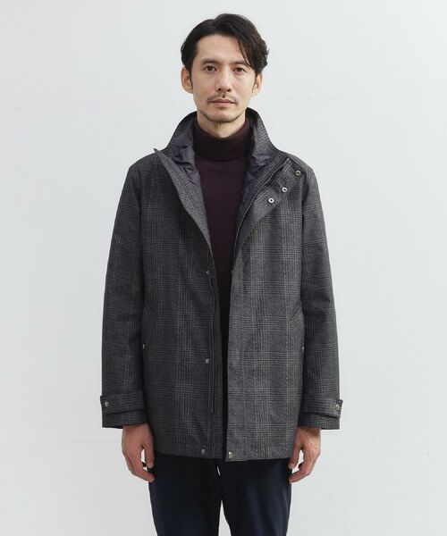 TAKEO KIKUCHI / タケオキクチ レザーブルゾン・ジャケット | 【3WAY】グレンチェック ダウンライナー ブルゾン | 詳細4