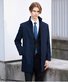 TAKEO KIKUCHI / タケオキクチ その他アウター | 【ダウンライナー付き】ドビースタンドカラーコート