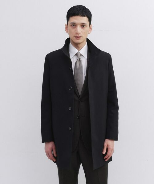 TAKEO KIKUCHI/タケオキクチ 【ダウンライナー付き】ドビースタンドカラーコート ブラック(019) 03(L) TAKEO KIKUCHI/タケオキクチ 【ダウンライナー付き】ドビースタンドカラーコート ブラック(019) 03(L)