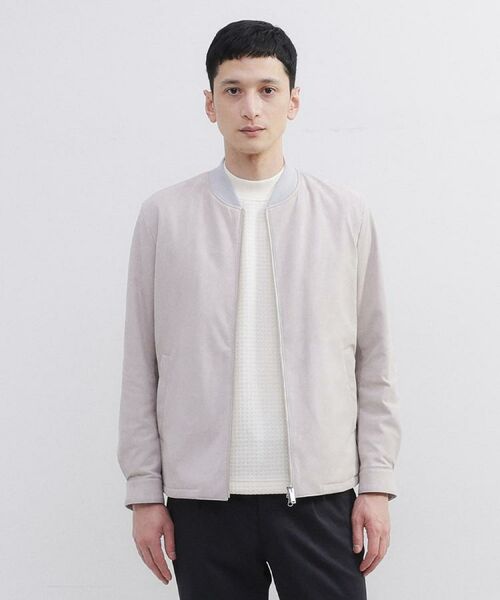 TAKEO KIKUCHI/タケオキクチ アマレッタ（R）スウェード MA－1 ブルゾン ライトベージュ(051) 03(L)