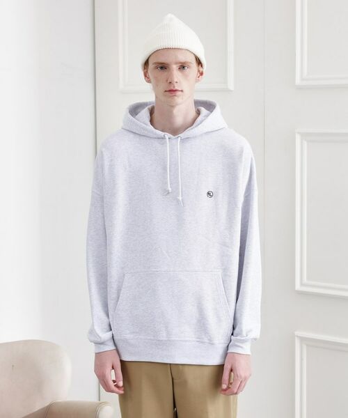 TAKEO KIKUCHI / タケオキクチ パーカー | 【LIMITED】ワンポイント刺繍スウェットパーカー | 詳細1