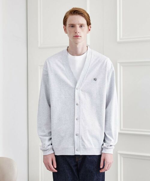 TAKEO KIKUCHI / タケオキクチ カーディガン・ボレロ | 【LIMITED】ワンポイント刺繍スウェットカーディガン | 詳細1