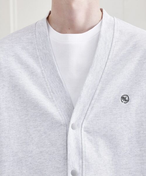 TAKEO KIKUCHI / タケオキクチ カーディガン・ボレロ | 【LIMITED】ワンポイント刺繍スウェットカーディガン | 詳細4
