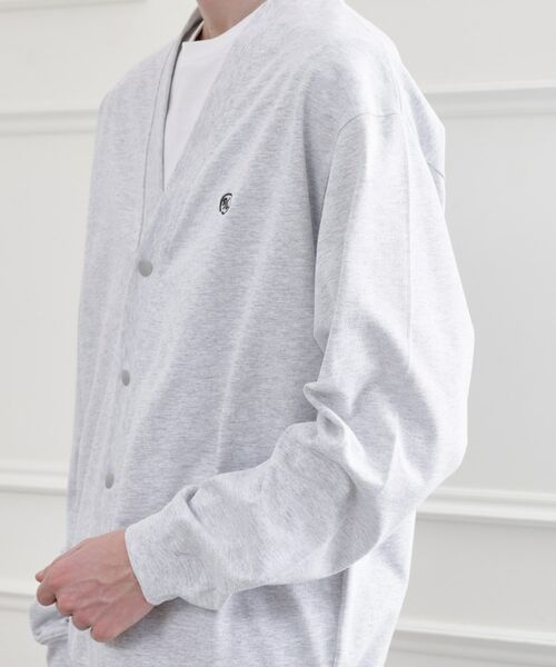 TAKEO KIKUCHI / タケオキクチ カーディガン・ボレロ | 【LIMITED】ワンポイント刺繍スウェットカーディガン | 詳細5