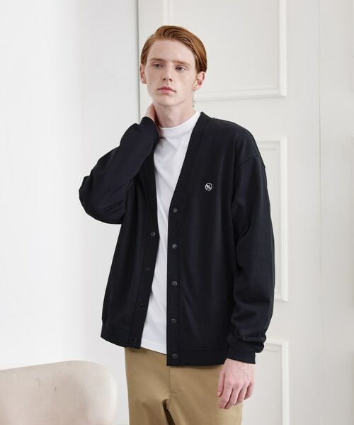 TAKEO KIKUCHI/タケオキクチ 【LIMITED】ワンポイント刺繍スウェットカーディガン ブラック(019) 03(L) TAKEO KIKUCHI/タケオキクチ 【LIMITED】ワンポイント刺繍スウェットカーディガン ブラック(019) 03(L)