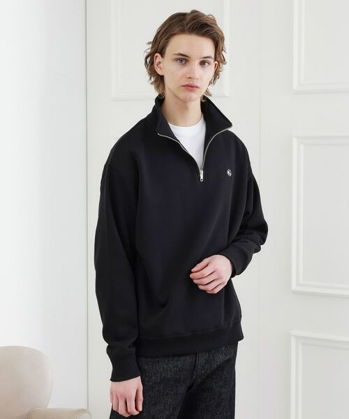 TAKEO KIKUCHI / タケオキクチ スウェット | 【LIMITED】ワンポイント刺繍ハーフジップスウェット トレーナー | 詳細12