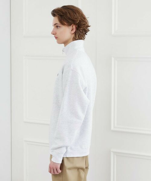 TAKEO KIKUCHI / タケオキクチ スウェット | 【LIMITED】ワンポイント刺繍ハーフジップスウェット トレーナー | 詳細3