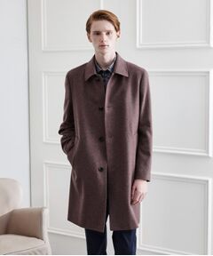 メンズ ステンカラーコート（条件：ブラウン系）| ファッション