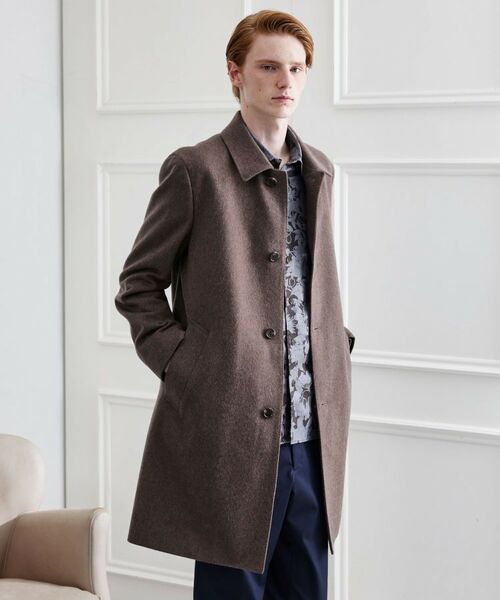 TAKEO KIKUCHI / タケオキクチ ステンカラーコート | 【LIMITED】ウール混ステンカラーコート | 詳細21