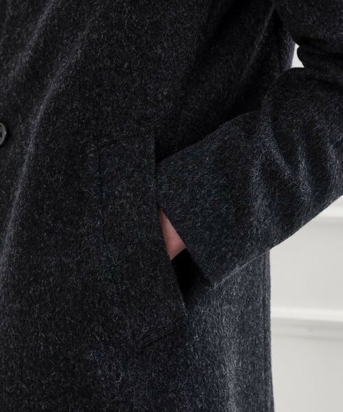 TAKEO KIKUCHI / タケオキクチ ステンカラーコート | 【LIMITED】ウール混ステンカラーコート | 詳細7