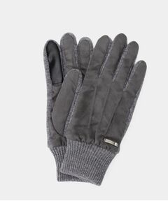 TAKEO KIKUCHI / タケオキクチ 手袋 | スエード調ニットコンビ ウォッシャブルグローブ