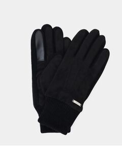 TAKEO KIKUCHI / タケオキクチ 手袋 | スエード調ニットコンビ ウォッシャブルグローブ