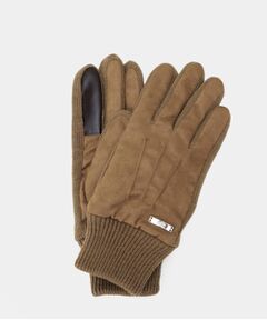 TAKEO KIKUCHI / タケオキクチ 手袋 | スエード調ニットコンビ ウォッシャブルグローブ