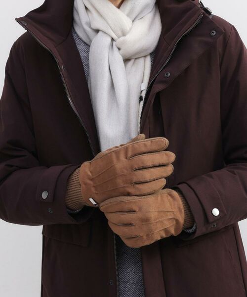 TAKEO KIKUCHI / タケオキクチ 手袋 | スエード調ニットコンビ ウォッシャブルグローブ | 詳細11